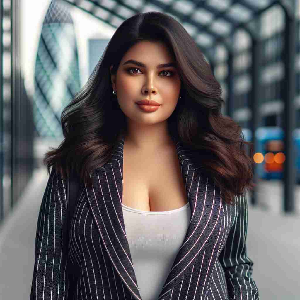 An image illustrating Blazer Plus Size Feminino: Elegância e Conforto para Todas as Formas