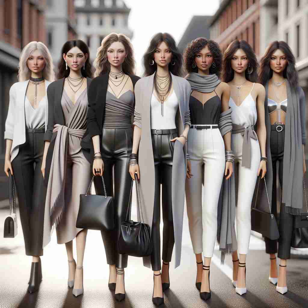 An image illustrating Looks Monocromáticos Femininos: A Elegância da Simplicidade