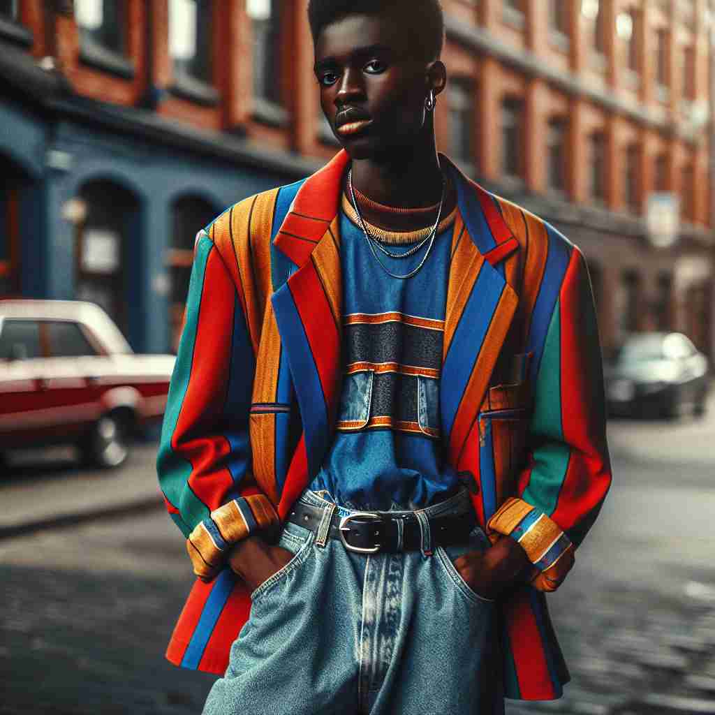 An image illustrating Moda Retrô Anos 80 Masculina