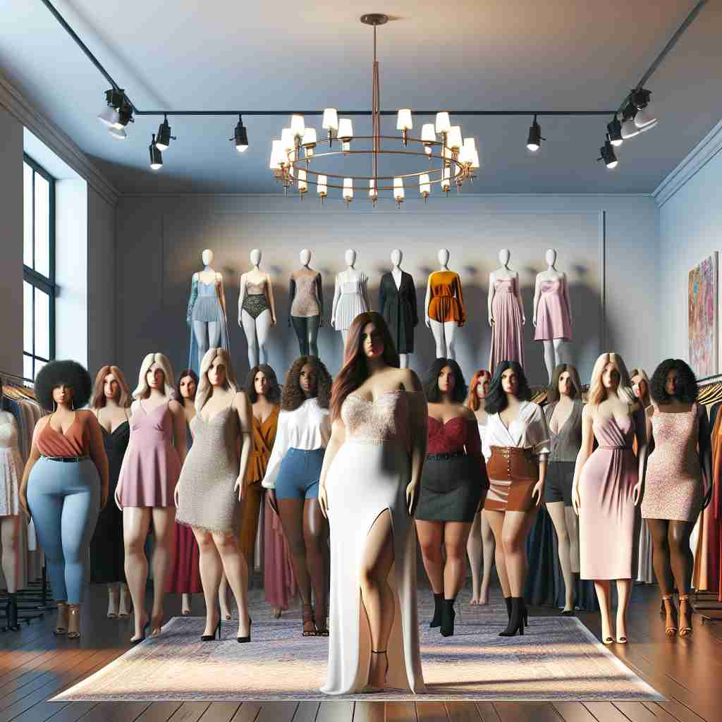 An image illustrating Elegância e Estilo nas Roupas Femininas Plus Size