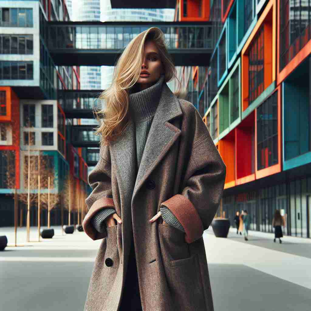 An image illustrating Casacos Oversized Estilosos: O Toque de Sofisticação no Seu Guarda-Roupa