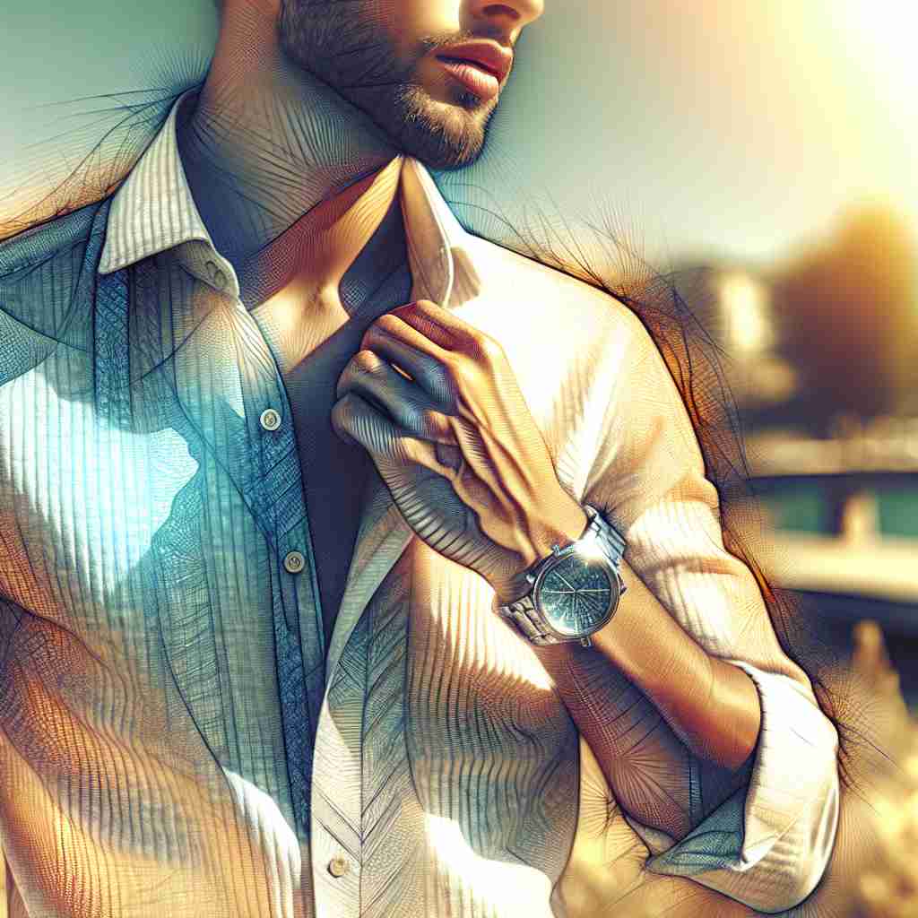 An image illustrating Camisas de Linho Masculina para o Verão